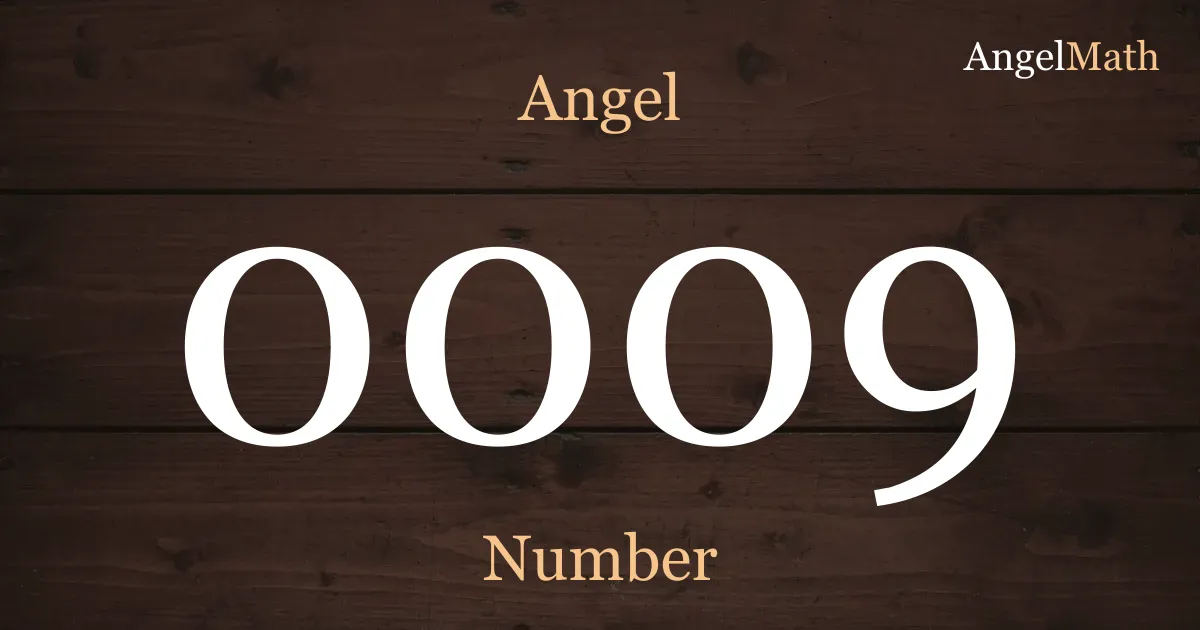 0009 Angel Number meaning