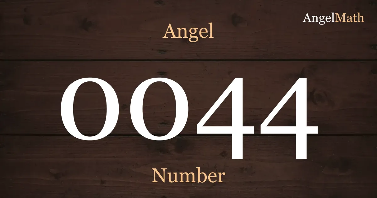 0044 Angel Number meaning