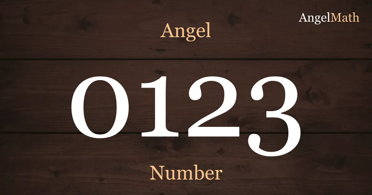 0123 Angel Number meaning