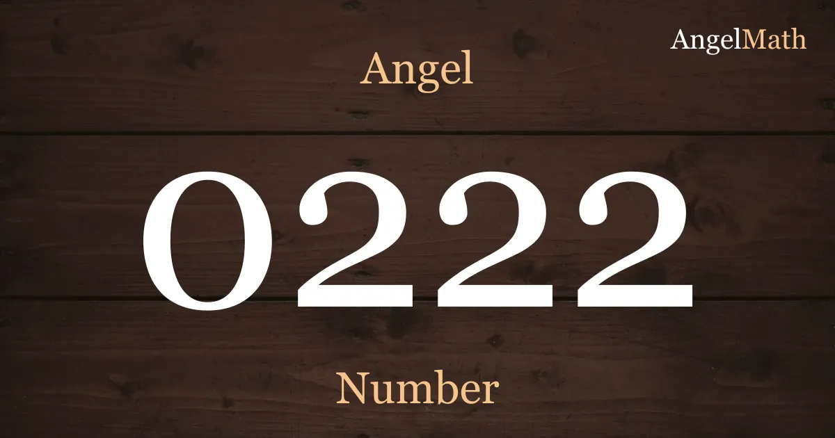 0222 Angel Number meaning