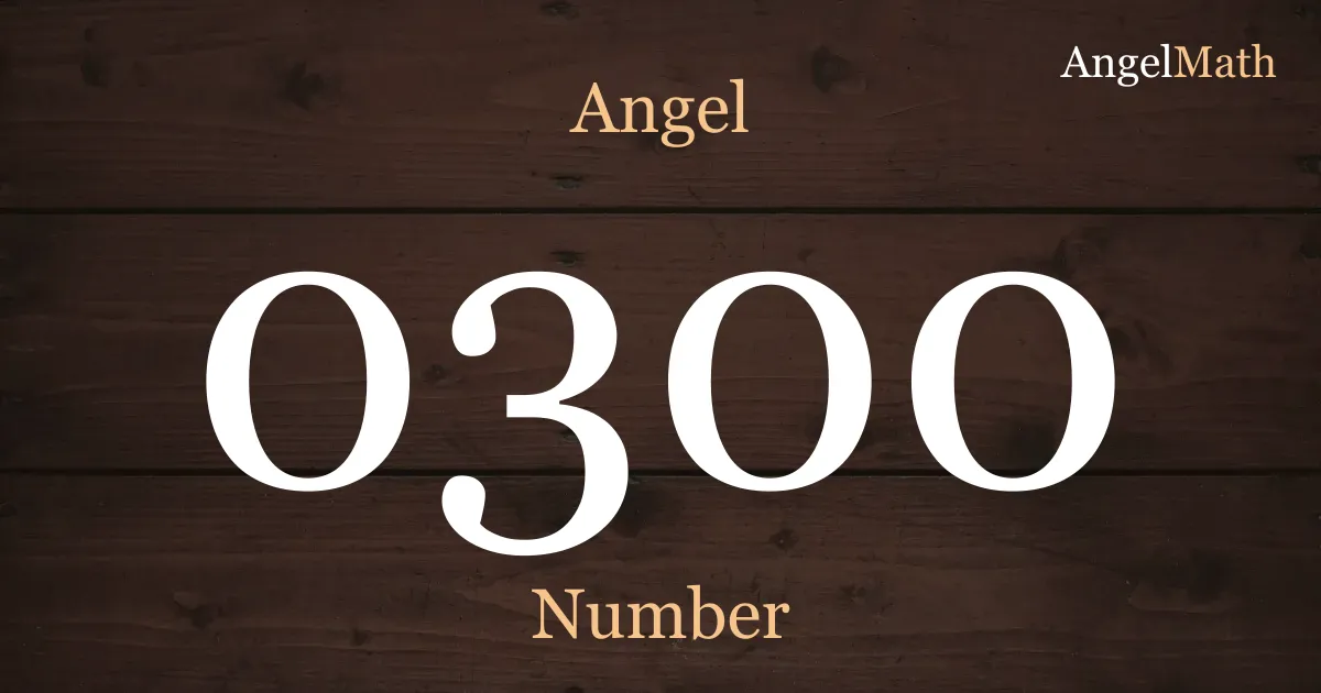 0300 Angel Number meaning