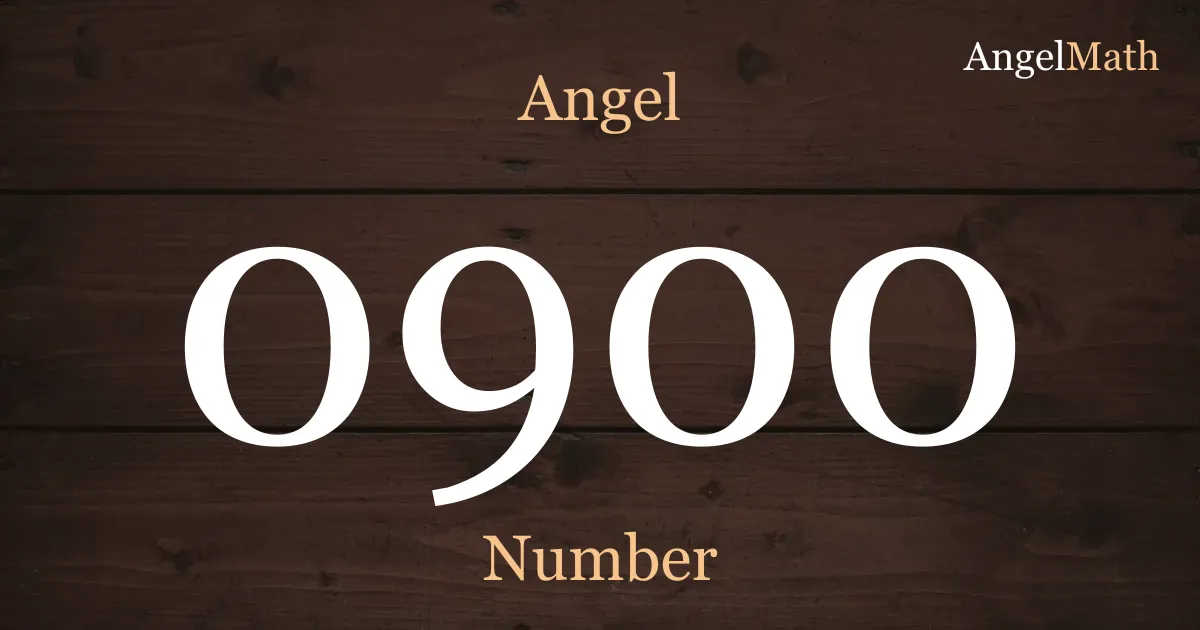 0900 Angel Number meaning