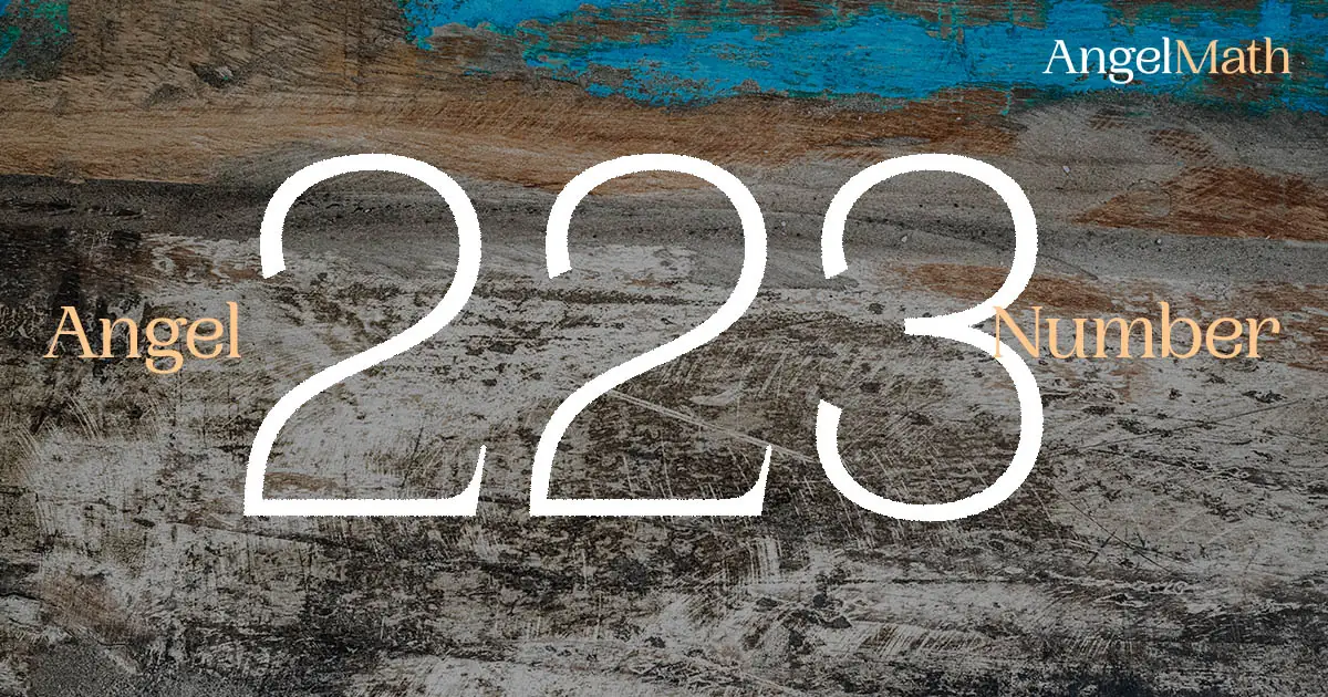 223 Angel Number meaning