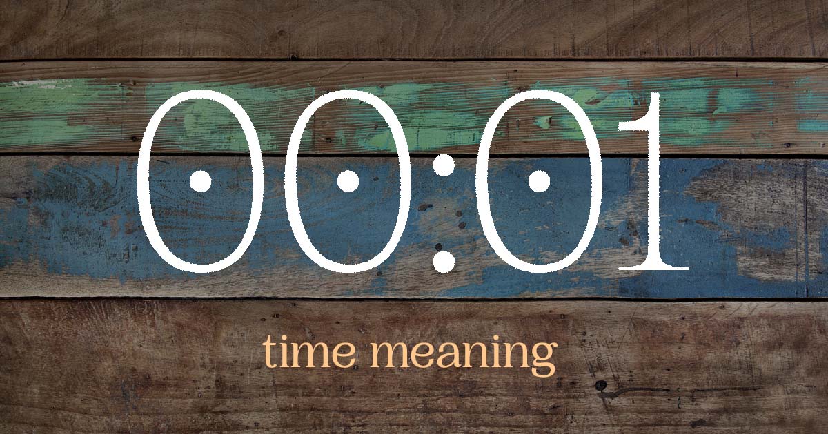 00:01 time meaning