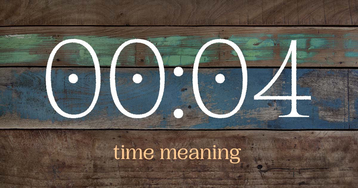 00:04 time meaning