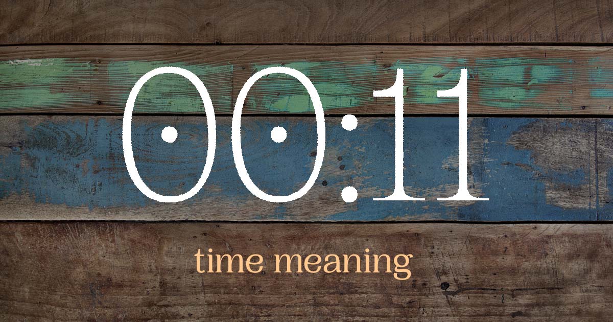 00:11 time meaning