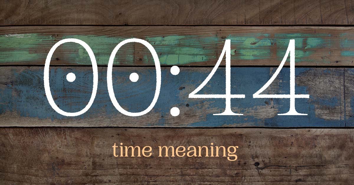 00:44 time meaning