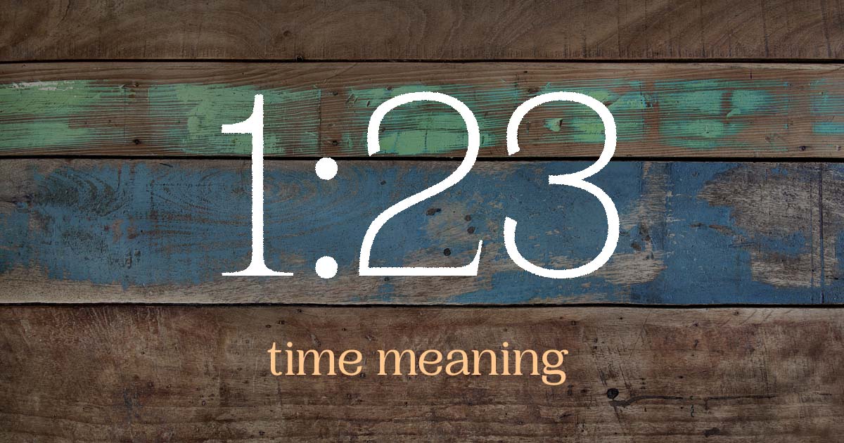 1:23 time meaning