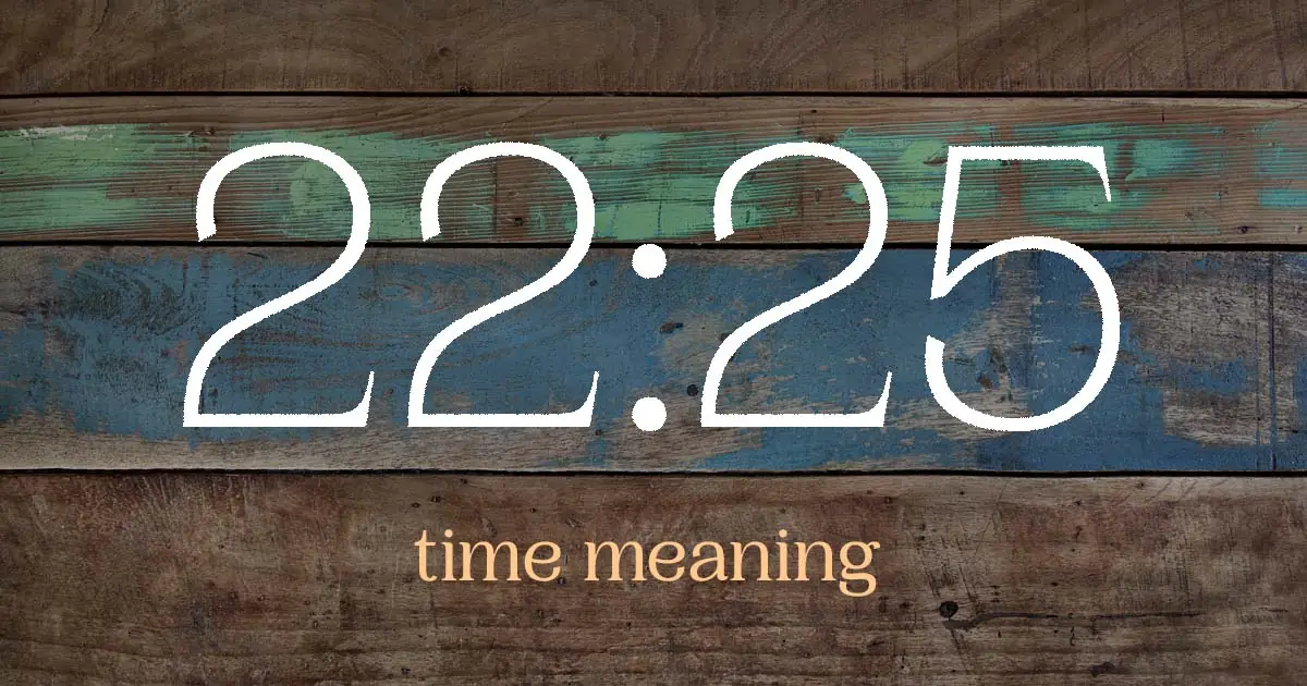 22:25 time meaning