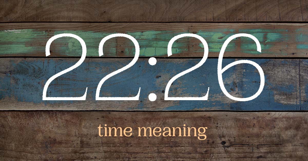 22:26 time meaning