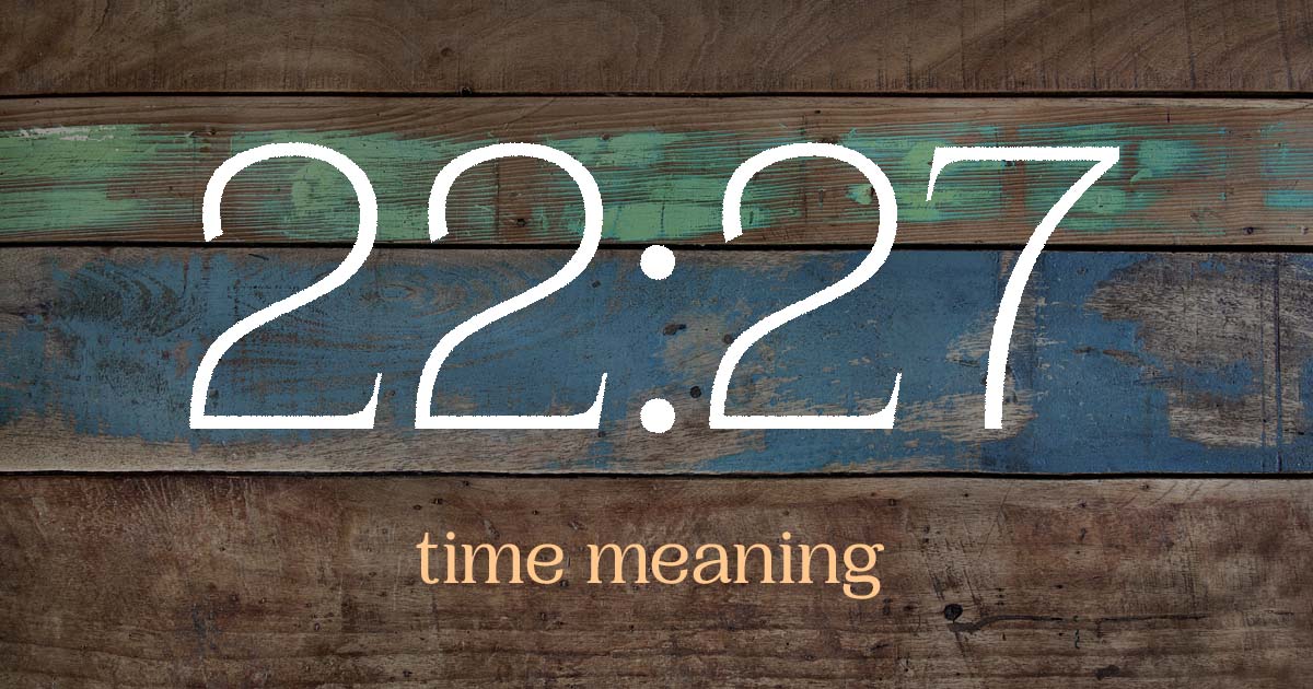 22:27 time meaning