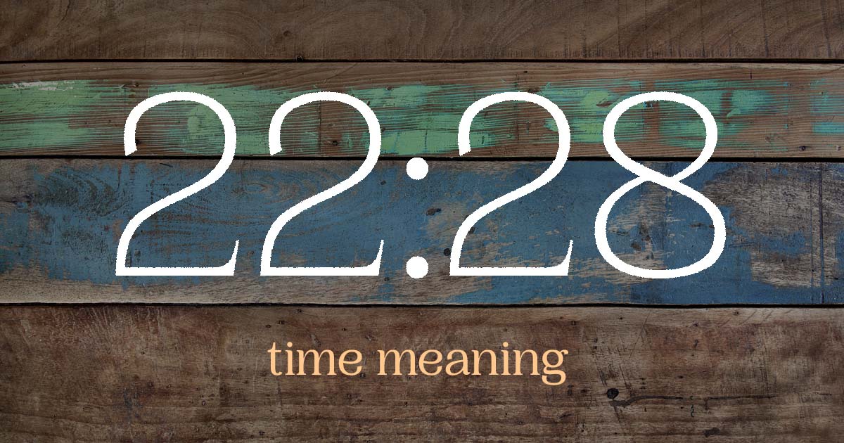 22:28 time meaning