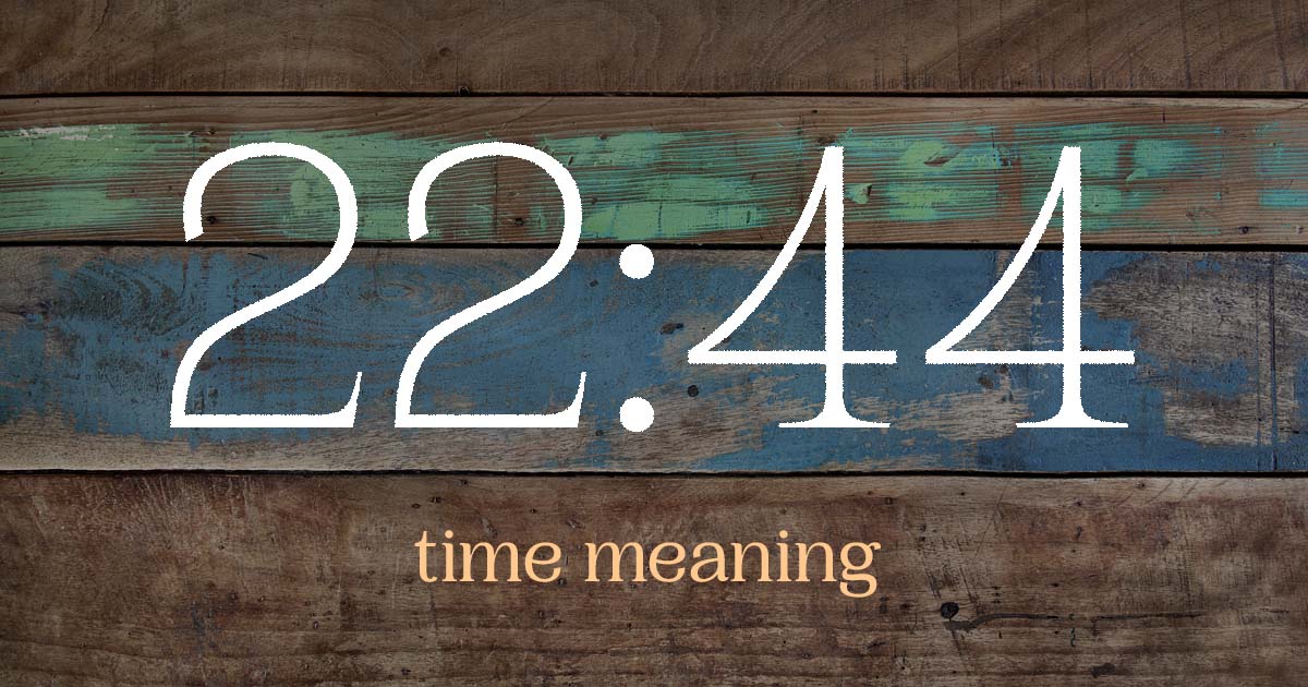 22:44 time meaning