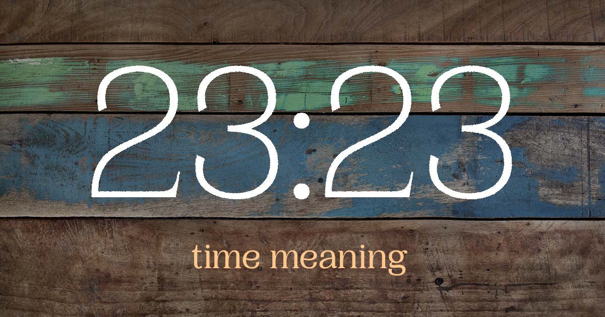 23:23 time meaning