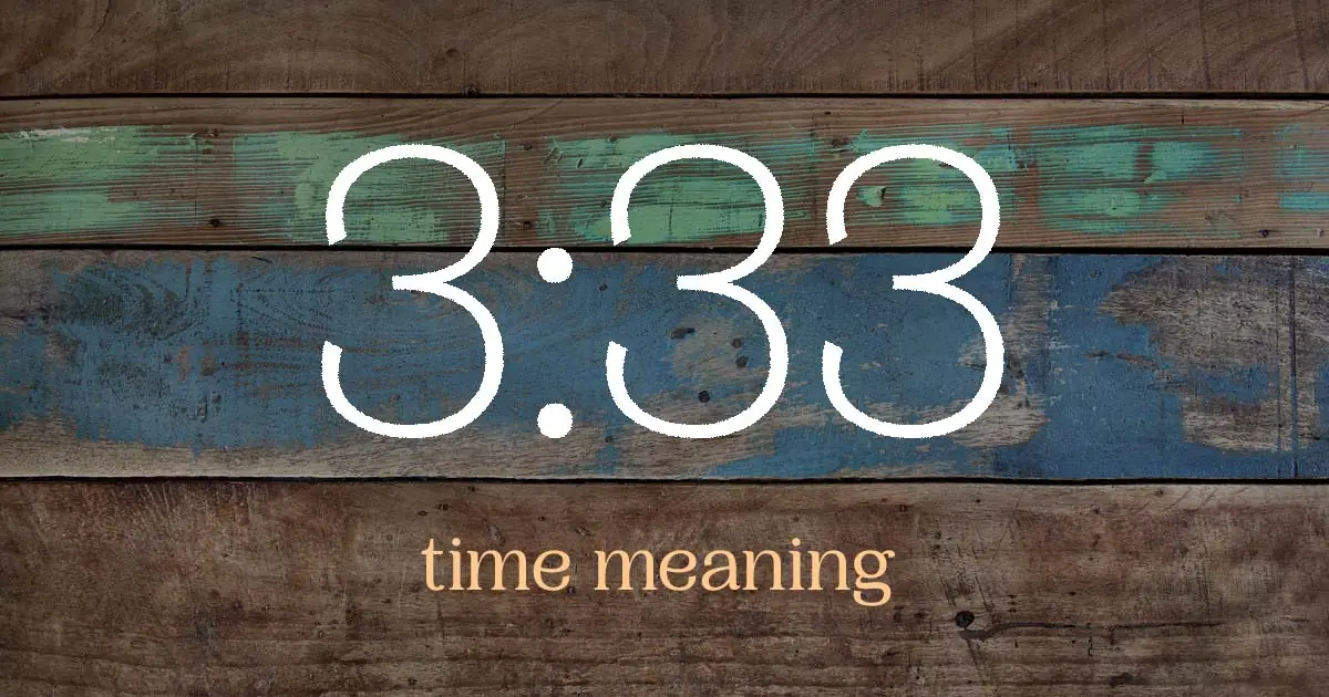 3:33 time meaning